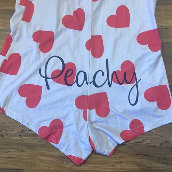 Cute pyjamas with “peachy” on bum. - Picture 2 of 3